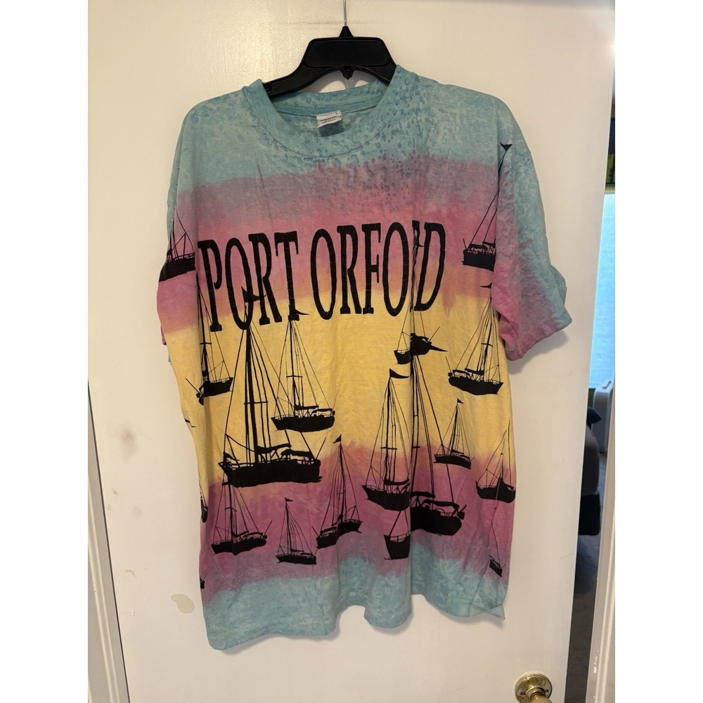 Vintage Port Orford Sailing AOP T-shirt Size XXL